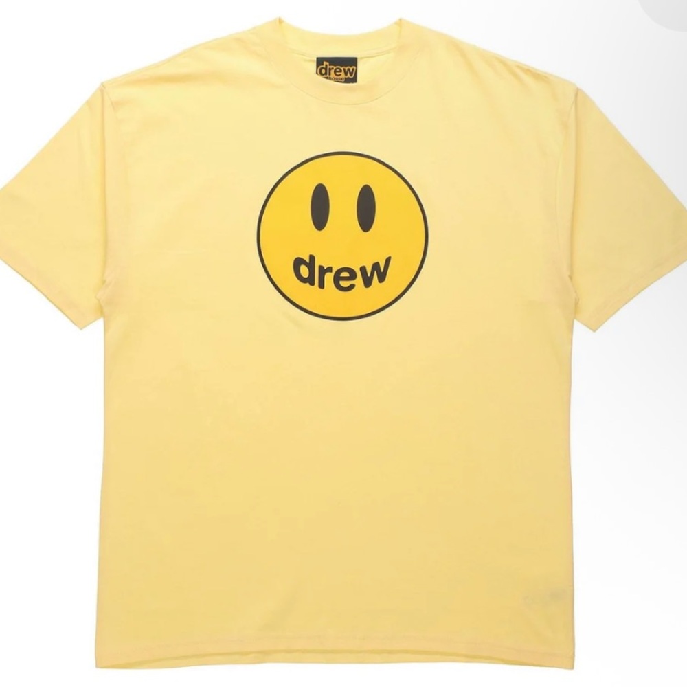 drew house Yellow Smiley Mascot Short Sleeve Tee